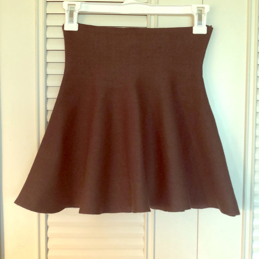 High waisted army green circle skirt